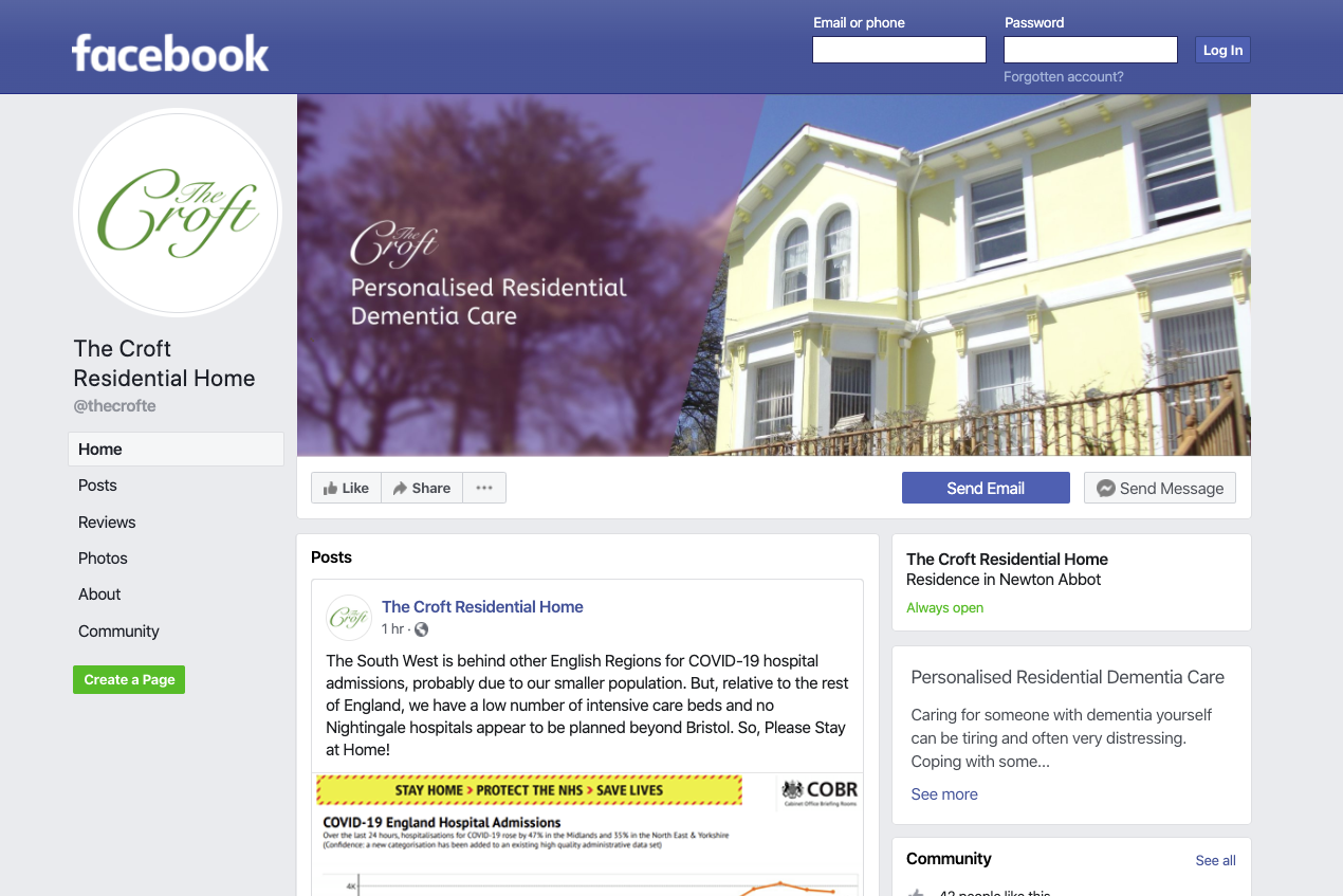 Introducing The Croft's Facebook Page